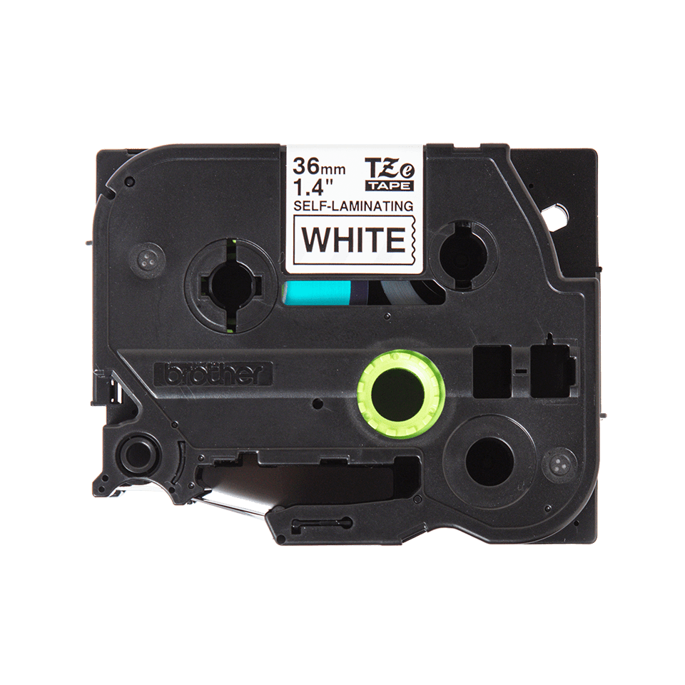 Eredeti Brother TZe-SL261 önlamináló, kábeljelölő szalag – Fehér alapon fekete, 36mm széles 2